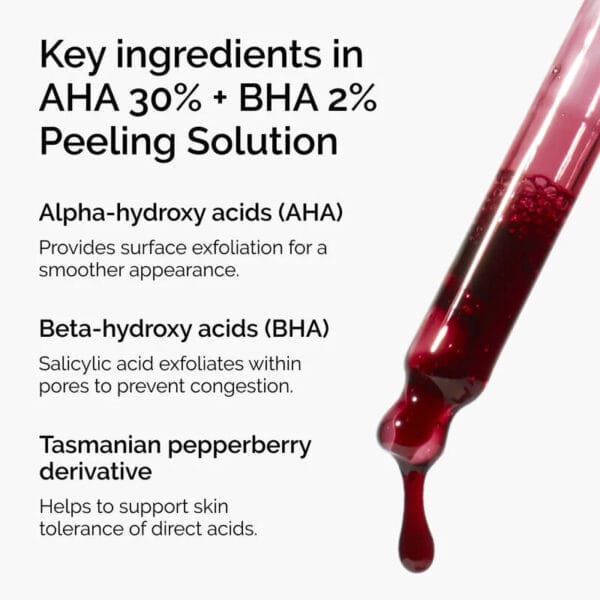 خرید سرم قرمز پیلینگ اوردینری AHA 30% + BHA 2% اصل با قیمت استثنایی