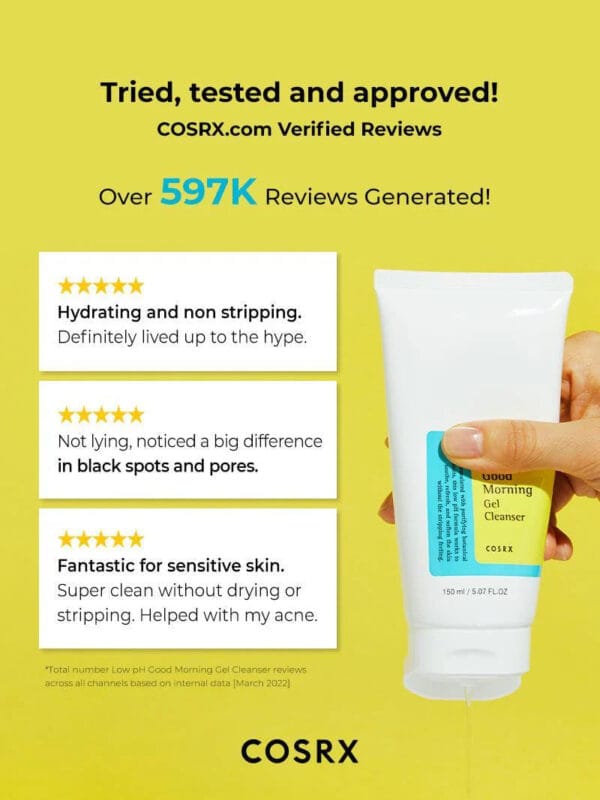نظرات مشتریان درباره ژل شستشوی COSRX Good Morning